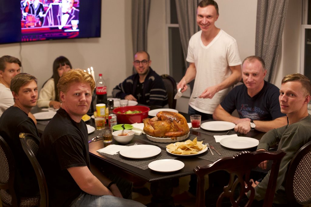 Thanksgiving party at Outpost Club Coliving