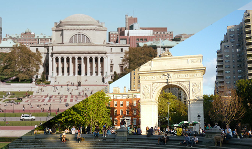 NYU architecture vs Colombia's.
